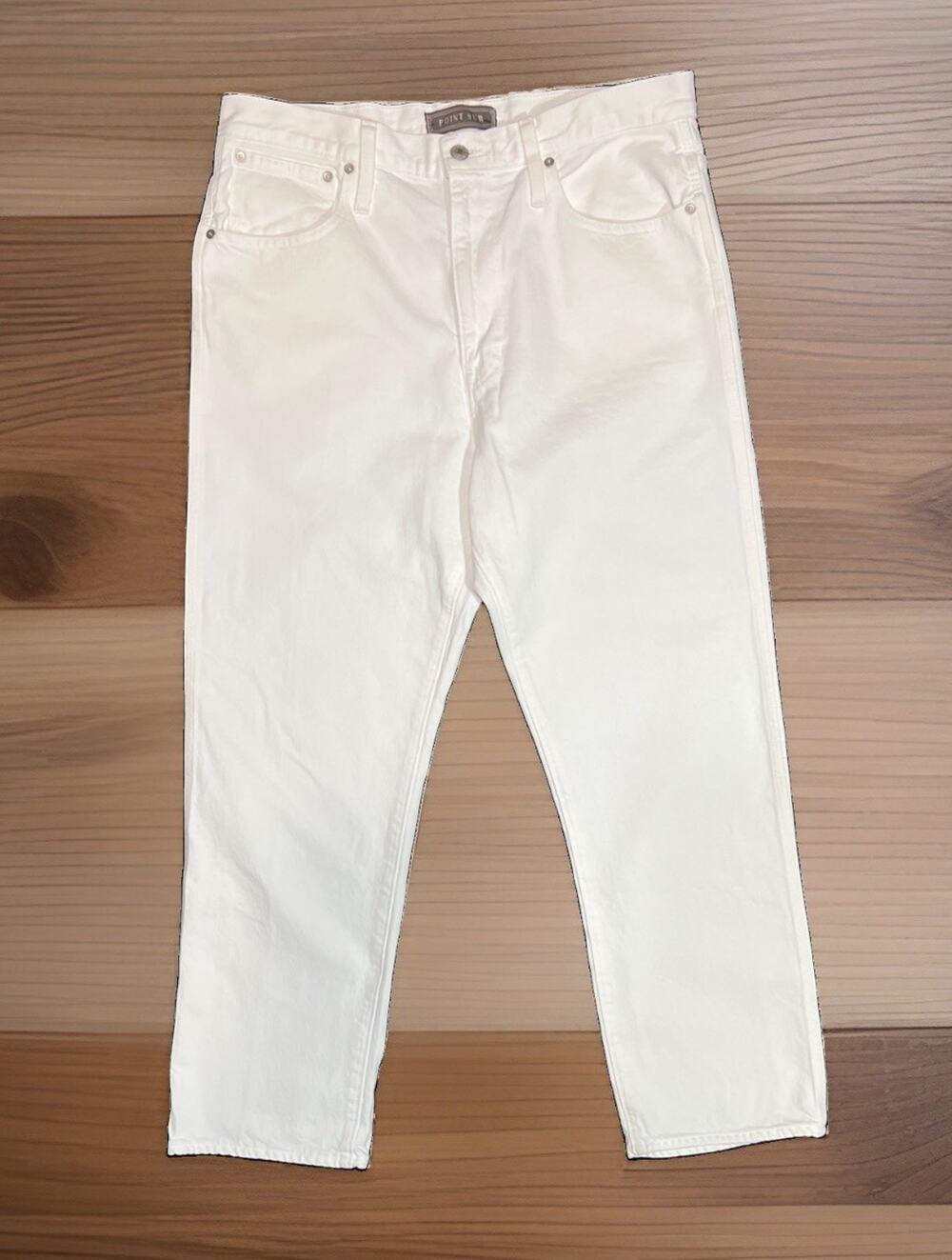 J. Crew Point Sur White Shoreditch Straight Jeans Preppy Coastal Women’s Size 31